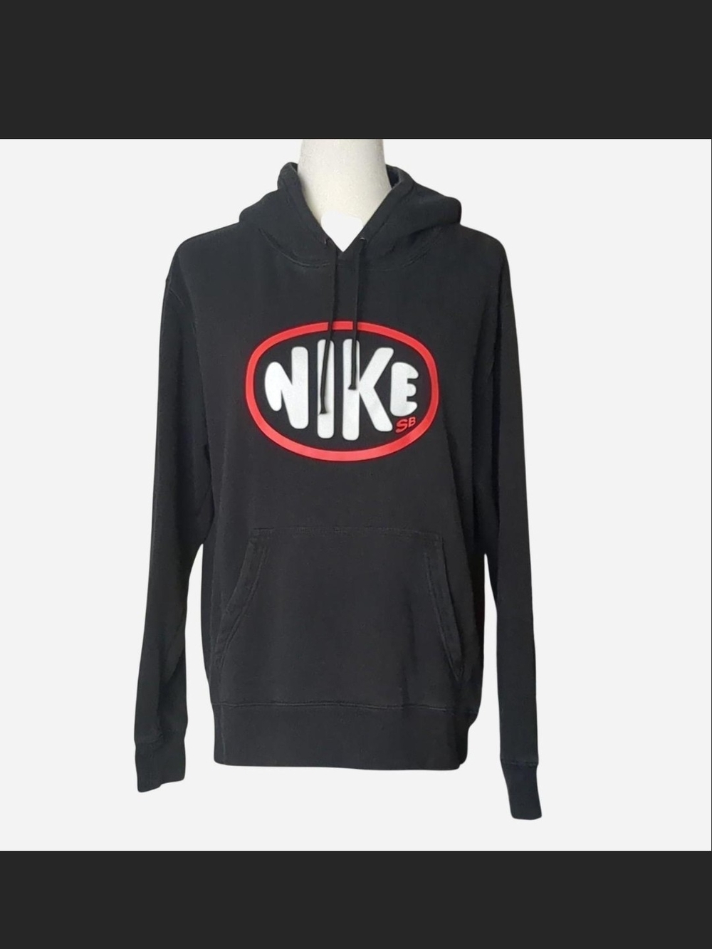 VTG Nike SB Black Oval Logo Hoodie 🛹 Size S Y2K Streetwear